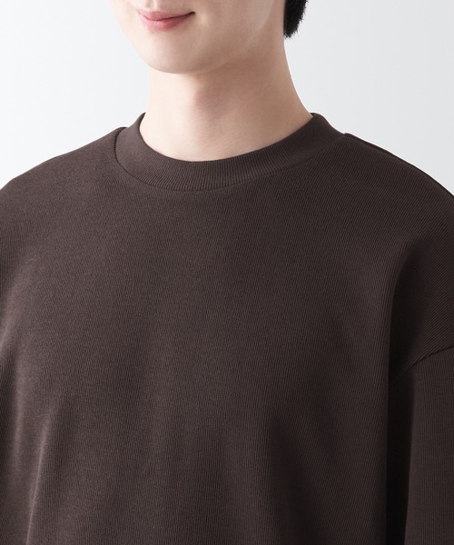 無印良品（ムジルシリョウヒン）の「二重編みスウェットシャツ（スウェット・メンズ・ベージュ系1/バーガンディー/ネイビー/ブラック/ダークグリーン/ダークブラウン・S/XS/XL/XXL/L/M）」の16枚目の写真