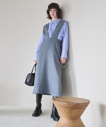 N.(N. Natural Beauty Basic) | 【S Size Line】◆メランジジャンパースカート(ワンピース)