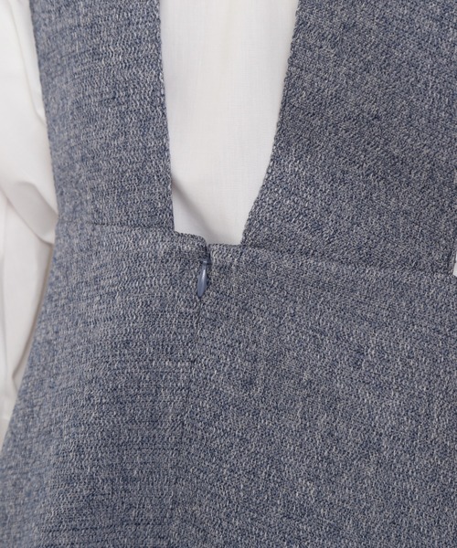 N.（N. Natural Beauty Basic）（エヌエヌナチュラルビューティーベーシック）の「【S Size Line】◆メランジジャンパースカート（ワンピース・レディース・ブルー/スミクロ/モカ・SMALL/MEDIUM）」の16枚目の写真