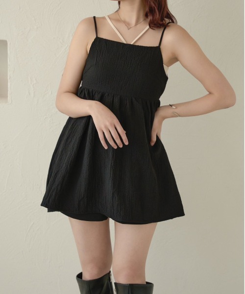 Ambre Neige（アンブルネージュ）の「ジャガードペプラムビスチェ／【WEB/EC限定商品】（キャミソール・レディース・アイボリー/ブラック/ベージュ・FREE）」の12枚目の写真