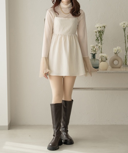 Ambre Neige（アンブルネージュ）の「ジャガードペプラムビスチェ／【WEB/EC限定商品】（キャミソール・レディース・アイボリー/ブラック/ベージュ・FREE）」の21枚目の写真