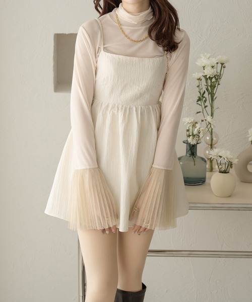 Ambre Neige（アンブルネージュ）の「ジャガードペプラムビスチェ／【WEB/EC限定商品】（キャミソール・レディース・アイボリー/ブラック/ベージュ・FREE）」の17枚目の写真