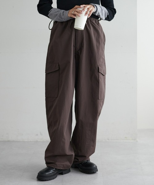CIAOPANIC TYPY（チャオパニックティピー）の「サイドドロストカーブカーゴパンツ（カーゴパンツ・レディース・ブラック/カーキ/ブラウン・SMALL/MEDIUM）」の2枚目の写真