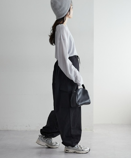 CIAOPANIC TYPY（チャオパニックティピー）の「サイドドロストカーブカーゴパンツ（カーゴパンツ・レディース・ブラック/カーキ/ブラウン・SMALL/MEDIUM）」の12枚目の写真