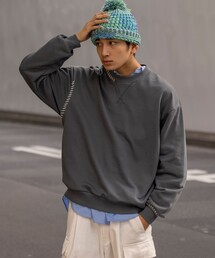 Firsthand | Firsthand SILVER COLLECTION/ファーストハンド シルバーコレクション HAND STICH C/N SWEAT / ステッチ クルーネックスウェット(スウェット)