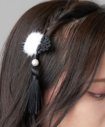 チャイナボタン ヘアクリップ