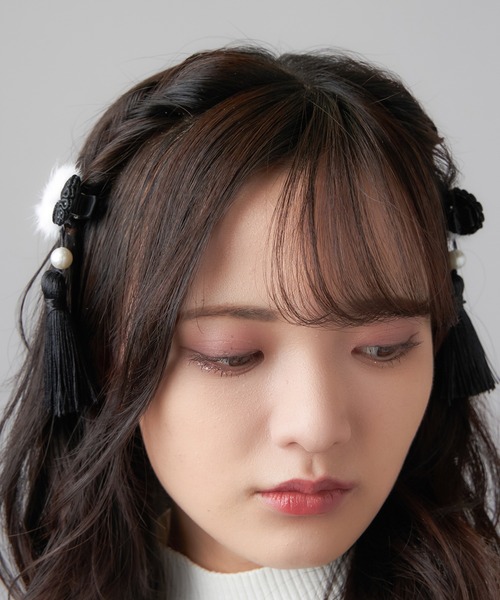 チャイナボタン ヘアクリップ（バレッタ/ヘアクリップ）｜SPINNS 