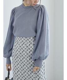 Te chichi | オーガンジースリーブニットプルオーバー(ニット/セーター)