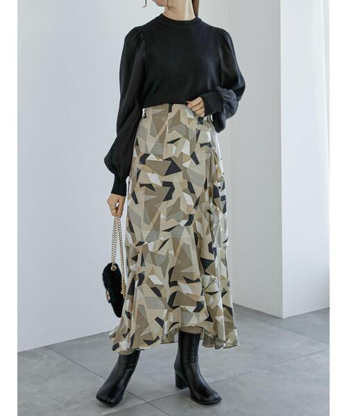 Te chichi（テチチ）の「オーガンジースリーブニットプルオーバー（ニット/セーター・レディース・ブルー/ブラック/ブラウン・F）」の5枚目の写真