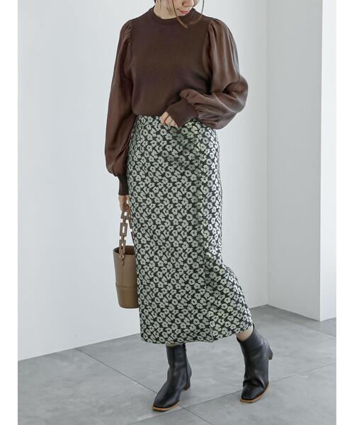 Te chichi（テチチ）の「オーガンジースリーブニットプルオーバー（ニット/セーター・レディース・ブルー/ブラック/ブラウン・F）」の7枚目の写真