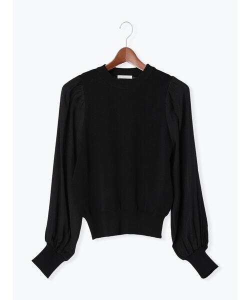 Te chichi（テチチ）の「オーガンジースリーブニットプルオーバー（ニット/セーター・レディース・ブルー/ブラック/ブラウン・F）」の16枚目の写真