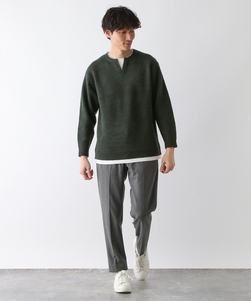 GLOBAL WORK(グローバルワーク)の「フワフワHug meキーレイヤー/704860(ニット/セーター・メンズ・ベージュ系その他3/チャコールグレー/ライトパープル/カーキ/ネイビー/ホワイト系その他2・MEDIUM/SMALL/X-LARGE/LARGE)」の17枚目の写真