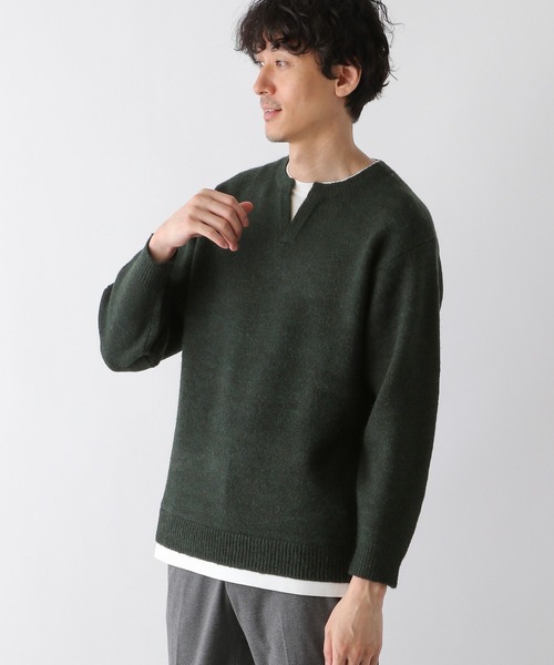 GLOBAL WORK(グローバルワーク)の「フワフワHug meキーレイヤー/704860(ニット/セーター・メンズ・ベージュ系その他3/チャコールグレー/ライトパープル/カーキ/ネイビー/ホワイト系その他2・MEDIUM/SMALL/X-LARGE/LARGE)」の19枚目の写真