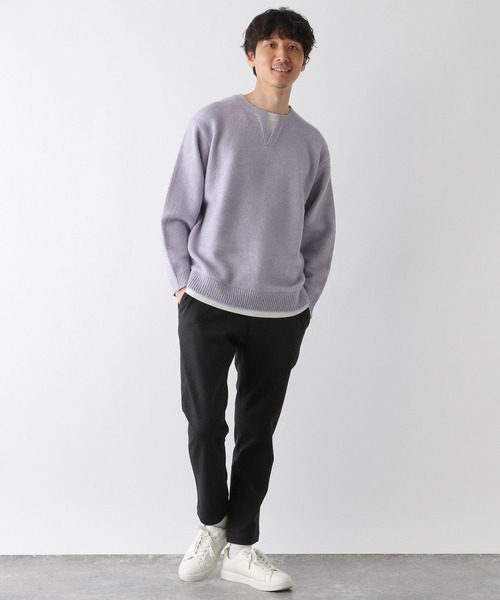 GLOBAL WORK(グローバルワーク)の「フワフワHug meキーレイヤー/704860(ニット/セーター・メンズ・ベージュ系その他3/チャコールグレー/ライトパープル/カーキ/ネイビー/ホワイト系その他2・MEDIUM/SMALL/X-LARGE/LARGE)」の20枚目の写真