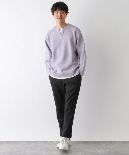 GLOBAL WORK(グローバルワーク)の「フワフワHug meキーレイヤー/704860(ニット/セーター・メンズ・ベージュ系その他3/チャコールグレー/ライトパープル/カーキ/ネイビー/ホワイト系その他2・MEDIUM/SMALL/X-LARGE/LARGE)」の21枚目の写真