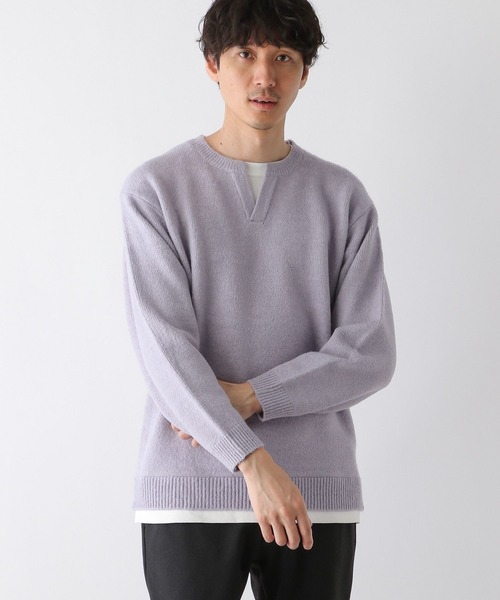 GLOBAL WORK(グローバルワーク)の「フワフワHug meキーレイヤー/704860(ニット/セーター・メンズ・ベージュ系その他3/チャコールグレー/ライトパープル/カーキ/ネイビー/ホワイト系その他2・MEDIUM/SMALL/X-LARGE/LARGE)」の22枚目の写真