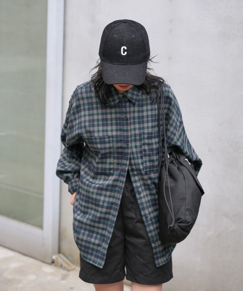 COLONY 2139(コロニートゥーワンスリーナイン)の「チェックビッグ長袖シャツ(シャツ/ブラウス・レディース・ネイビー/ブラウン・FREE)」の21枚目の写真