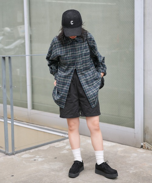 COLONY 2139(コロニートゥーワンスリーナイン)の「チェックビッグ長袖シャツ(シャツ/ブラウス・レディース・ネイビー/ブラウン・FREE)」の15枚目の写真