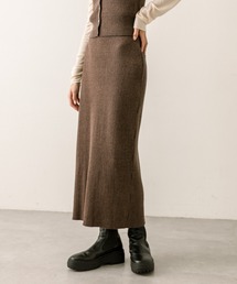 mystic | 【4色展開】ZIPニットタイトスカート(スカート)