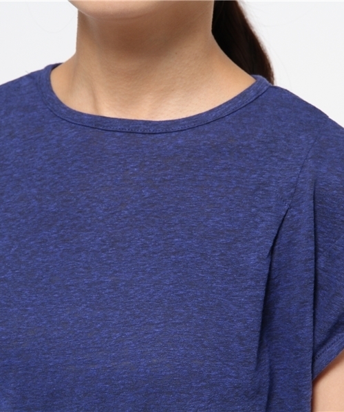 OUTLET(アウトレット)の「【Ciaopanic】フランダース麻天竺袖口ターンバックTOPS(Tシャツ/カットソー・レディース・イエロー/ライトブルー/ブルー・FREE)」の11枚目の写真