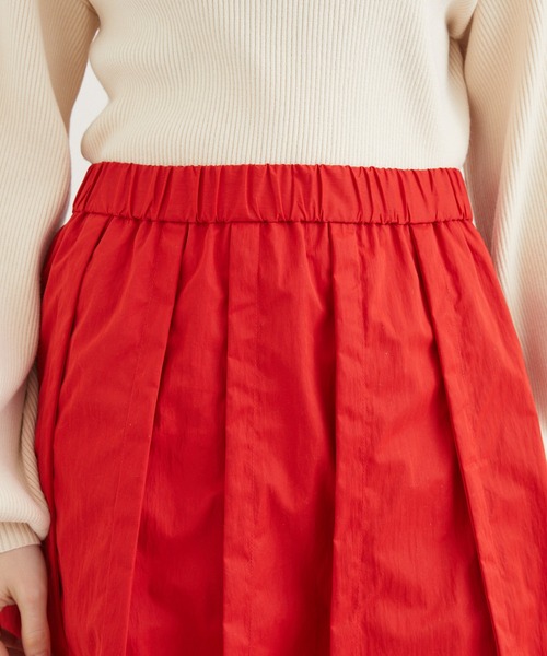 1%(イチ パーセント)の「1% ダブルプリーツスカート(スカート・レディース・レッド/ブラック・FREE)」の17枚目の写真
