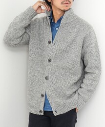 NOLLEY'S goodman | 地柄スタンドカラーカーディガン(カーディガン/ボレロ)