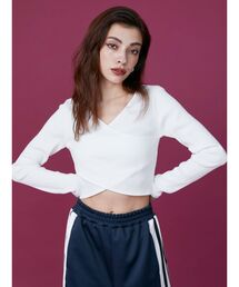 EVRIS | クロスリブクロップドトップス(Tシャツ/カットソー)