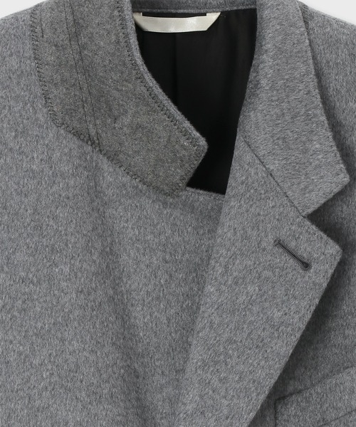 ポールスミスPaul Smithグレーチェスターコート Mウールカシミヤ素材 ポールスミスPaul Smithグレーチェスターコート Mウールカシミヤ素材