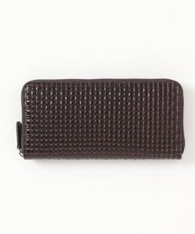 PARKS TOKYO SELECT（パークストウキョウセレクト）の「【Trois Clefs Tokyo】（KMN）イタリアンレザーブロックメッシュラウンドファスナー長財布（財布・メンズ）」