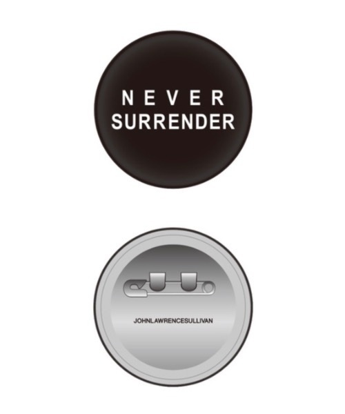 JOHN LAWRENCE SULLIVAN(W[XTo)"NEVER SURRENDER" BADGE(u[`/RT[W)