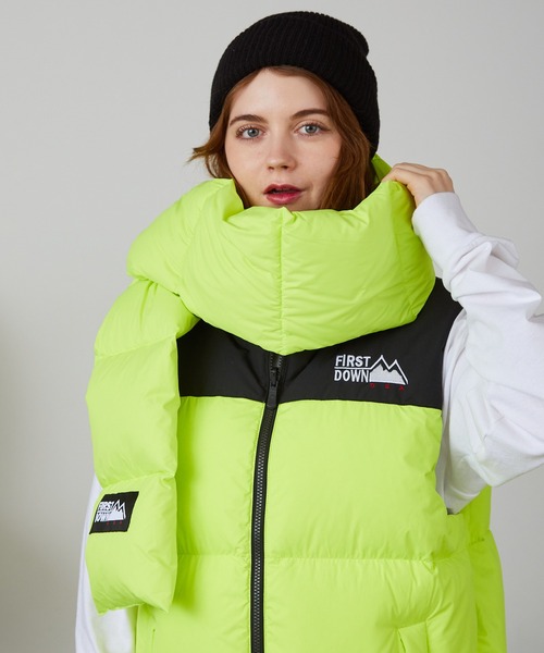 【セール】First Down/ファーストダウン LONG DOWN MUFFLER MICROFT ダウンマフラー（マフラー）｜FIRST DOWN（ファーストダウン）