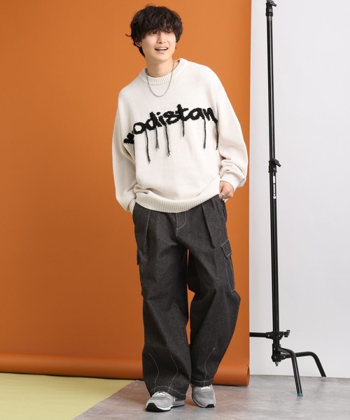 RAGEBLUE（レイジブルー）の「デニムバギー/ワイドストレートカーゴ