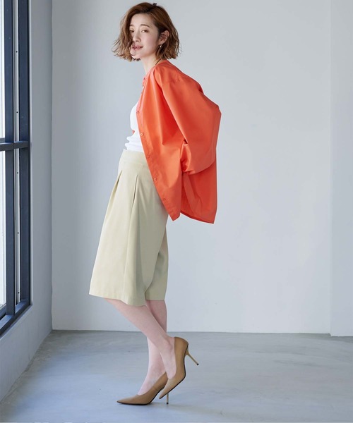 UR'S(ユアーズ)の「ハイウエストハーフパンツ(その他パンツ・レディース・ブラック/ライトベージュ・S/M/L)」の10枚目の写真