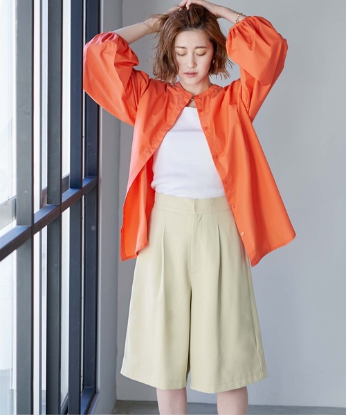 UR'S(ユアーズ)の「ハイウエストハーフパンツ(その他パンツ・レディース・ブラック/ライトベージュ・S/M/L)」の11枚目の写真