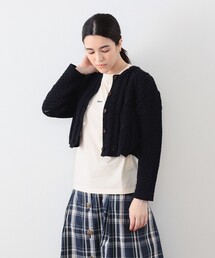 BEAMS BOY（ビームスボーイ）の「BEAMS BOY / コットンナイロン アランカーディガン（カーディガン/ボレロ）」