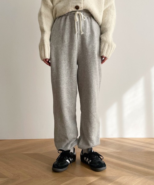 CANAL JEAN(キャナルジーン)の「El mar 裏起毛スウェットパンツ(スウェットパンツ・レディース・ライトグレー/クリーム・ONE SIZE)」の9枚目の写真