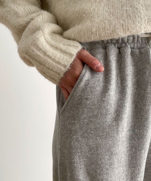 CANAL JEAN(キャナルジーン)の「El mar 裏起毛スウェットパンツ(スウェットパンツ・レディース・ライトグレー/クリーム・ONE SIZE)」の13枚目の写真