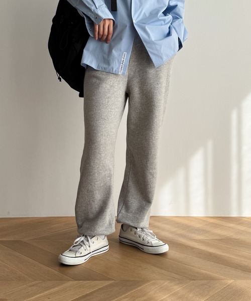 CANAL JEAN(キャナルジーン)の「El mar 裏起毛スウェットパンツ(スウェットパンツ・レディース・ライトグレー/クリーム・ONE SIZE)」の16枚目の写真
