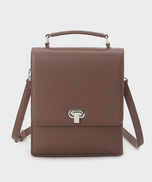 TAKEO KIKUCHI（タケオキクチ）の「◆【2WAY】フラップ BOXショルダーバッグ（ショルダーバッグ・メンズ・ボルドー/ブラック/ダークブラウン・00）」の2枚目の写真