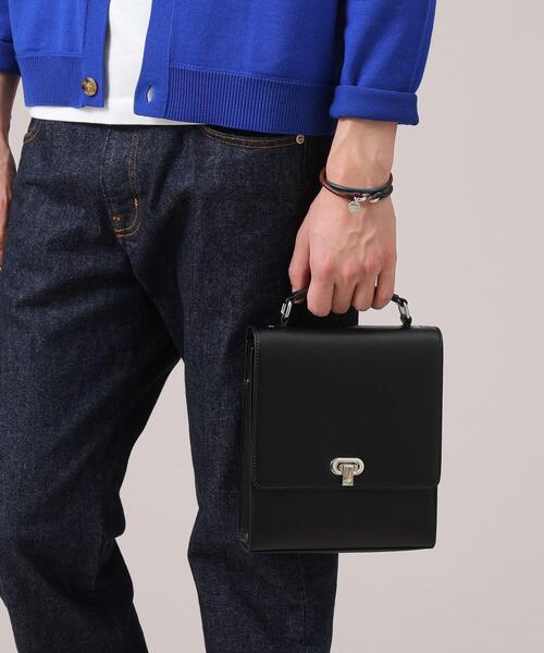 TAKEO KIKUCHI（タケオキクチ）の「◆【2WAY】フラップ BOXショルダーバッグ（ショルダーバッグ・メンズ・ボルドー/ブラック/ダークブラウン・00）」の4枚目の写真