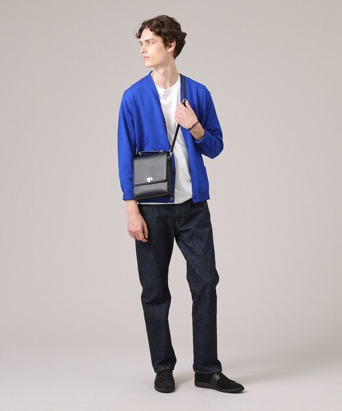 TAKEO KIKUCHI（タケオキクチ）の「◆【2WAY】フラップ BOXショルダーバッグ（ショルダーバッグ・メンズ・ボルドー/ブラック/ダークブラウン・00）」の5枚目の写真