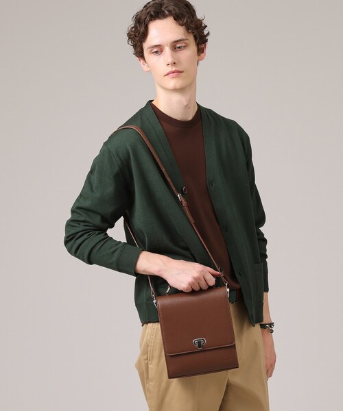 TAKEO KIKUCHI（タケオキクチ）の「◆【2WAY】フラップ BOXショルダーバッグ（ショルダーバッグ・メンズ・ボルドー/ブラック/ダークブラウン・00）」の6枚目の写真