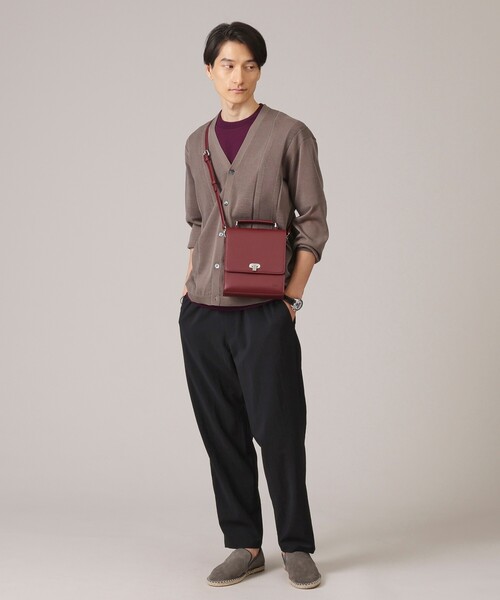 TAKEO KIKUCHI（タケオキクチ）の「◆【2WAY】フラップ BOXショルダーバッグ（ショルダーバッグ・メンズ・ボルドー/ブラック/ダークブラウン・00）」の21枚目の写真