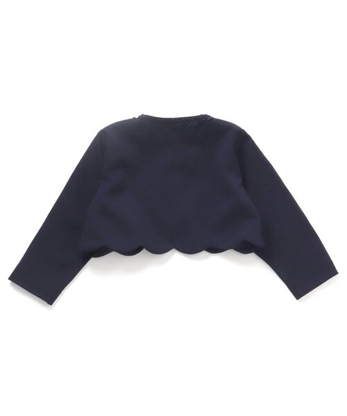 apres les cours（アプレレクール）の「フォーマルボレロ（カーディガン/ボレロ・キッズ・ネイビー/オフホワイト・120/130/100/110）」の7枚目の写真