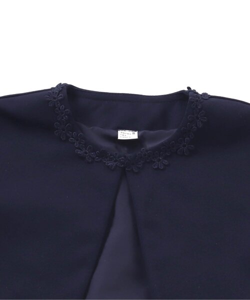 apres les cours（アプレレクール）の「フォーマルボレロ（カーディガン/ボレロ・キッズ・ネイビー/オフホワイト・120/130/100/110）」の9枚目の写真