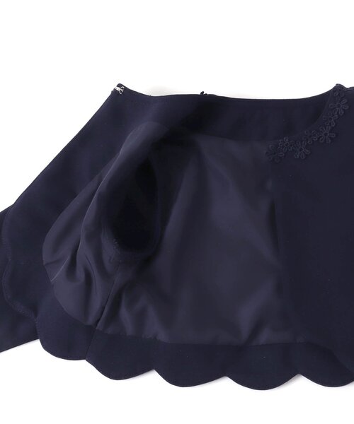 apres les cours（アプレレクール）の「フォーマルボレロ（カーディガン/ボレロ・キッズ・ネイビー/オフホワイト・120/130/100/110）」の13枚目の写真