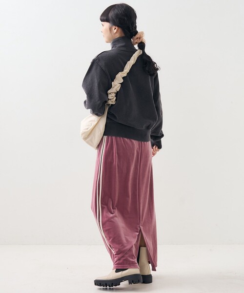 【セール】ベロア サイドライン スカート（スカート）｜FREAK'S STORE（フリークスストア）