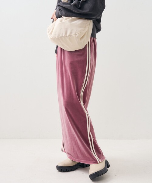 【セール】ベロア サイドライン スカート（スカート）｜FREAK'S STORE（フリークスストア）