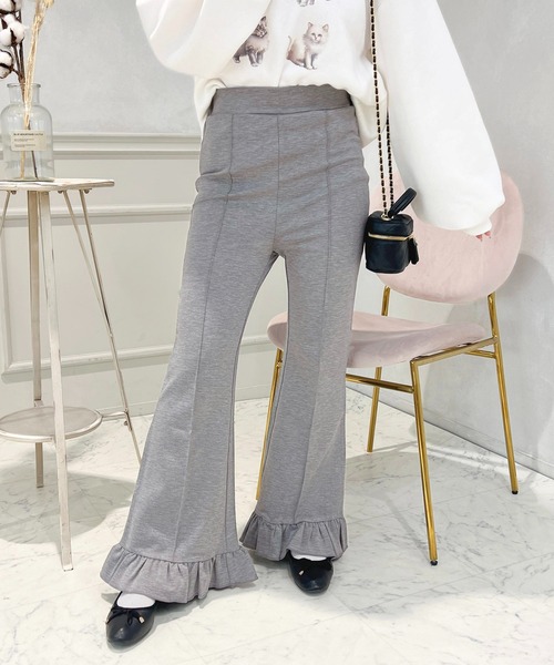 apres jour（アプレジュール）の「裾フリルパンツ【ZOZOTOWN限定アイテム】（その他パンツ・レディース・モカ/ブラック/杢グレー・MEDIUM/X-LARGE/SMALL）」の10枚目の写真