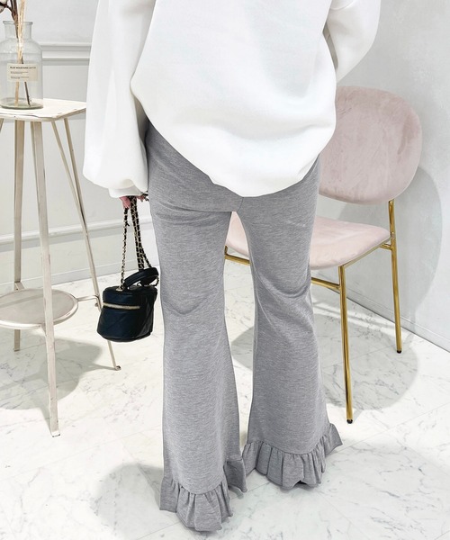 apres jour（アプレジュール）の「裾フリルパンツ【ZOZOTOWN限定アイテム】（その他パンツ・レディース・モカ/ブラック/杢グレー・MEDIUM/X-LARGE/SMALL）」の12枚目の写真